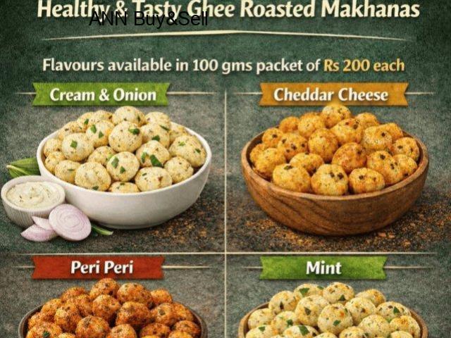 Healthy & Tasty Seasoned Ghee Roasted Makhanas