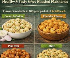 Healthy & Tasty Seasoned Ghee Roasted Makhanas